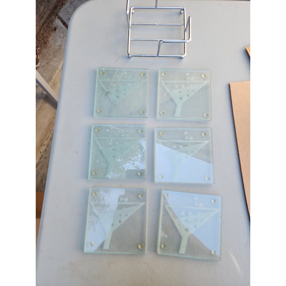 Coaster set with holder